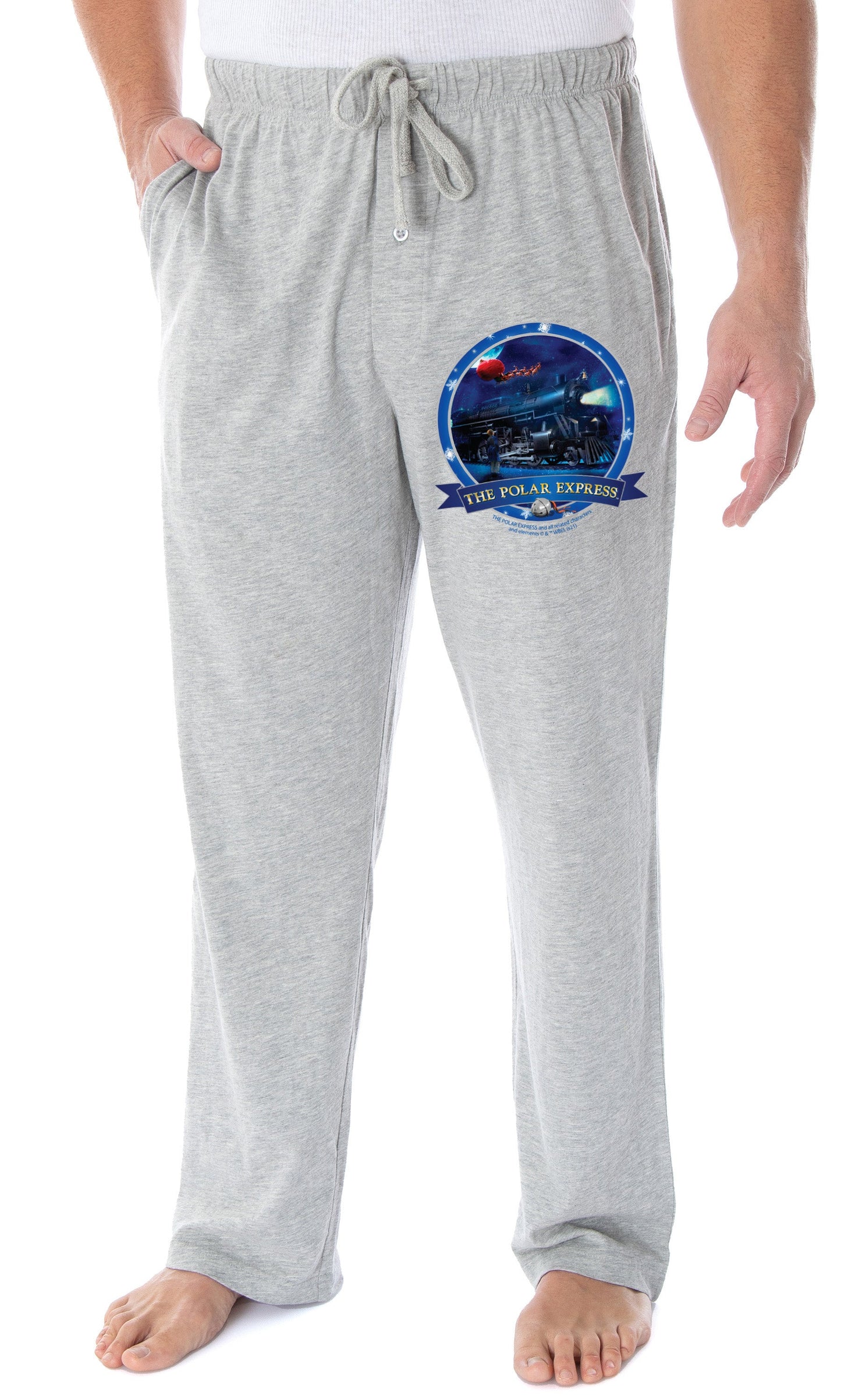 The Polar Express Men's Train Circle Logo Adult Loungewear Sleep Pajama Pants