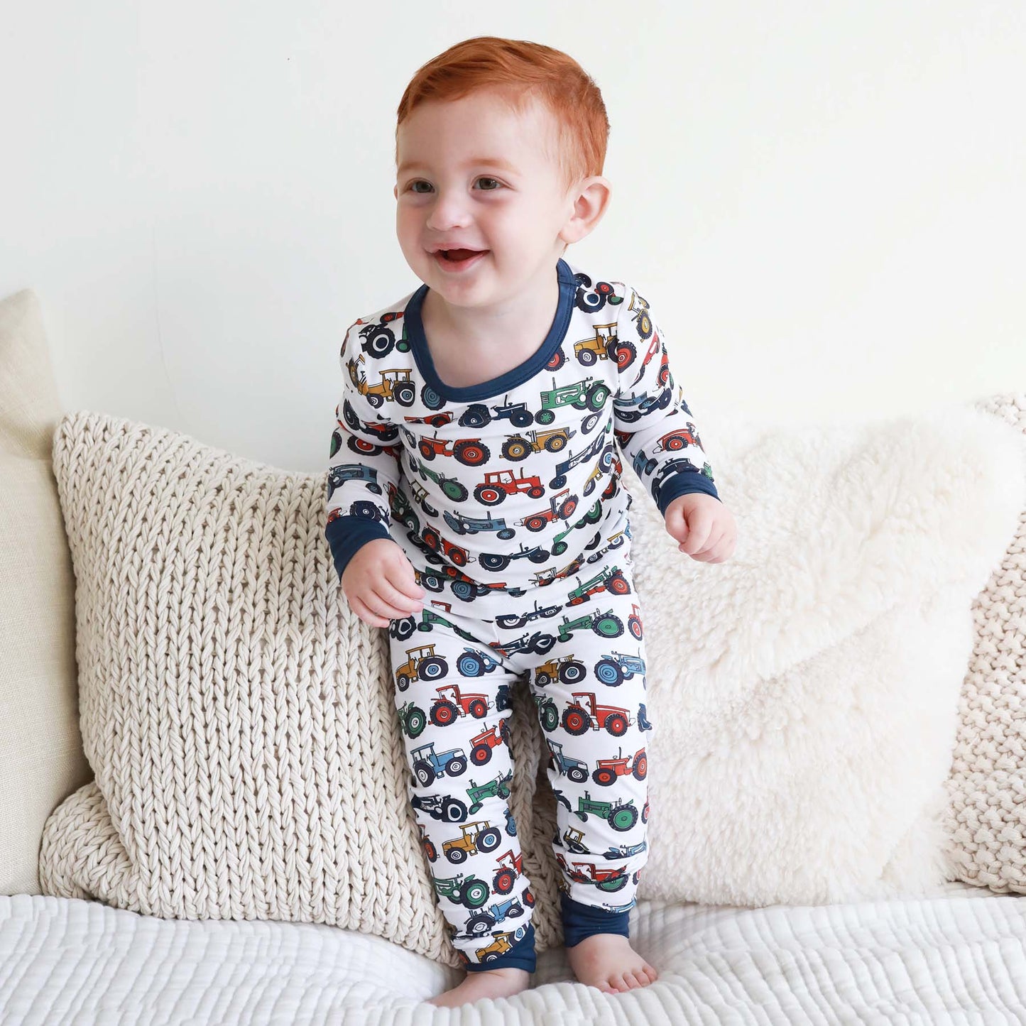 Tiny Tractors Two Piece Pajama Set