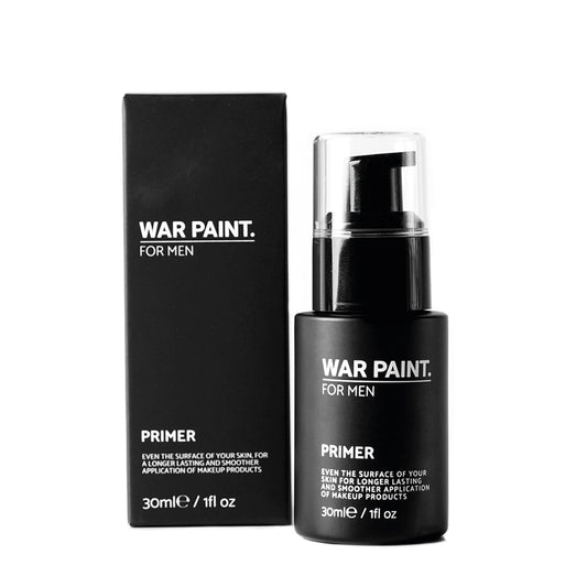 War Paint For Men Face Primer - Skin Smoothing Primer for Use With Foundation, Concealer & More - Vegan Friendly & Cruelty-Free - Natural Matte Finish - Makeup Product For Men - 30ml