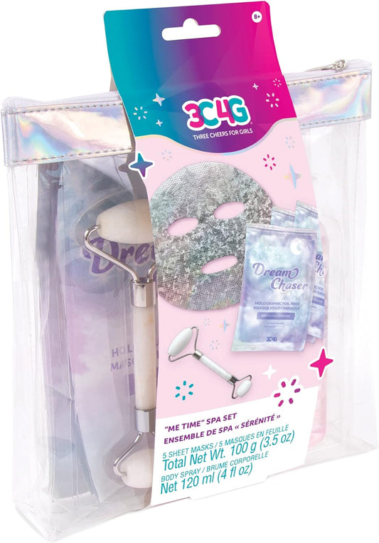3C4G THREE CHEERS FOR GIRLS Make It Real Me Time Spa Set, Transform Your Bathroom into A Relaxing Retreat for Kids, for Ages 8 and up