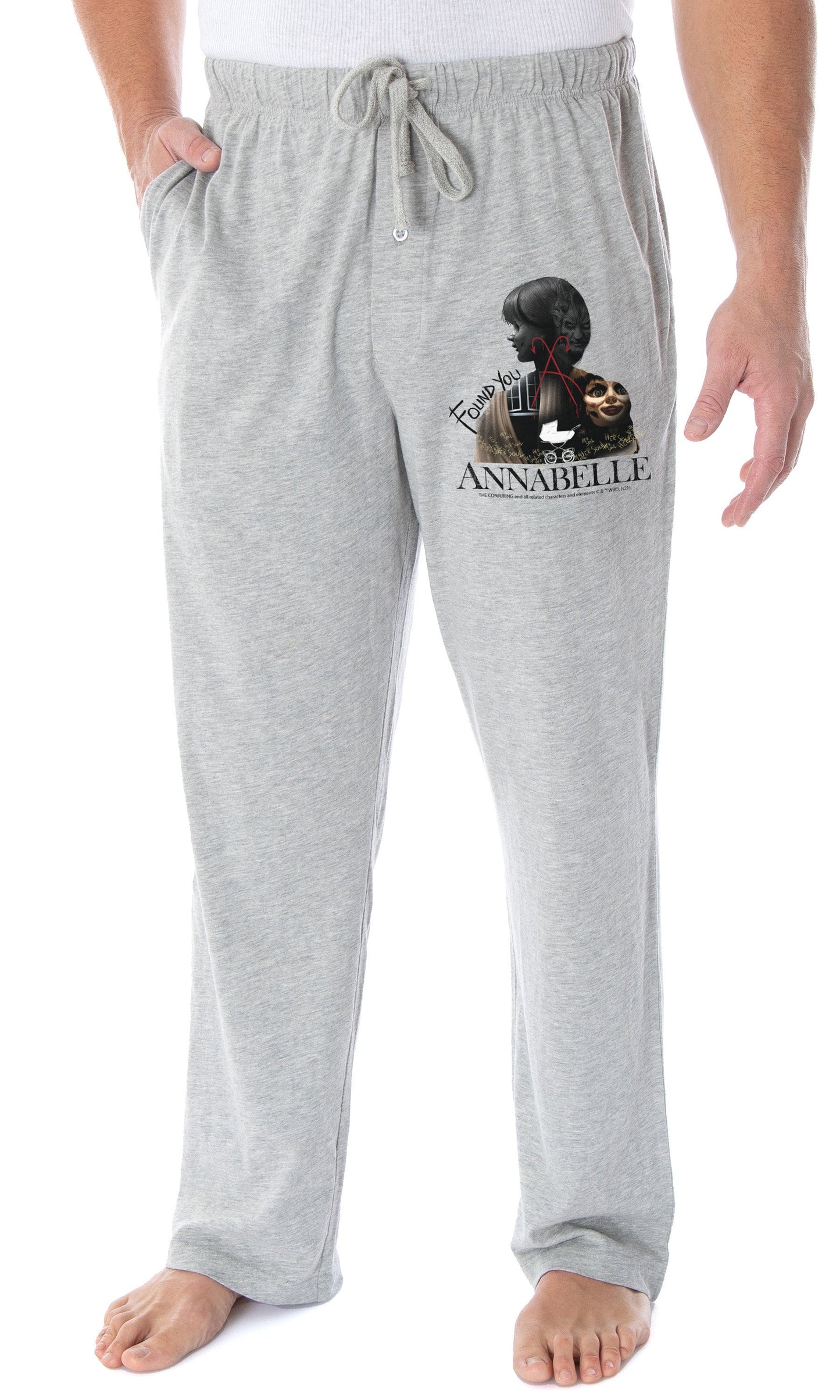 Annabelle Men's Movie The Conjuring Films Loungewear Sleep Bottoms Pajama Pants