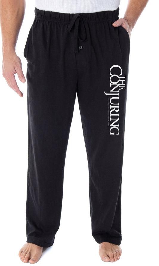 The Conjuring Men's Horror Movie Logo Sleep Pajama Pants Bottoms