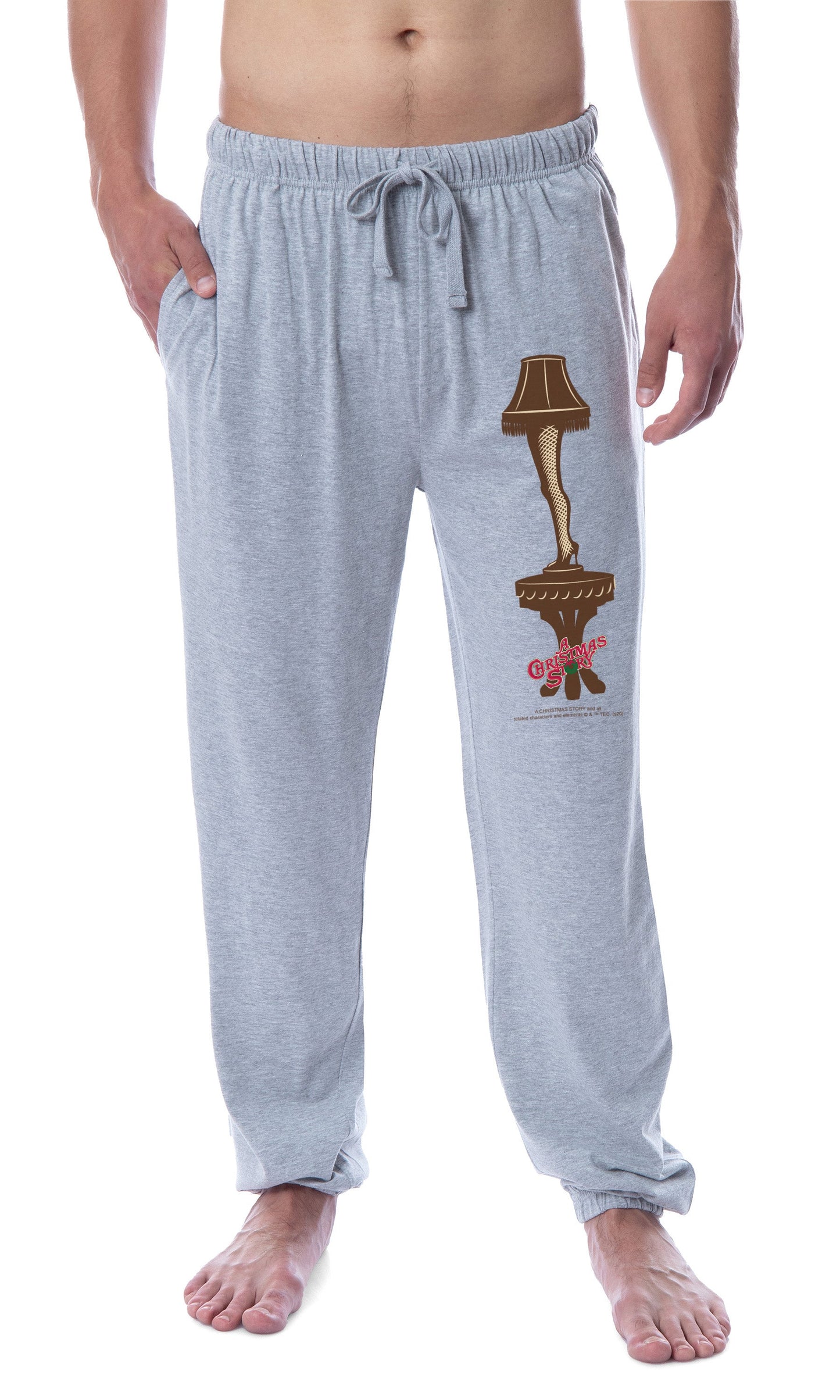 A Christmas Story Mens' Movie Lamp Leg Major Award Sleep Pajama Pants