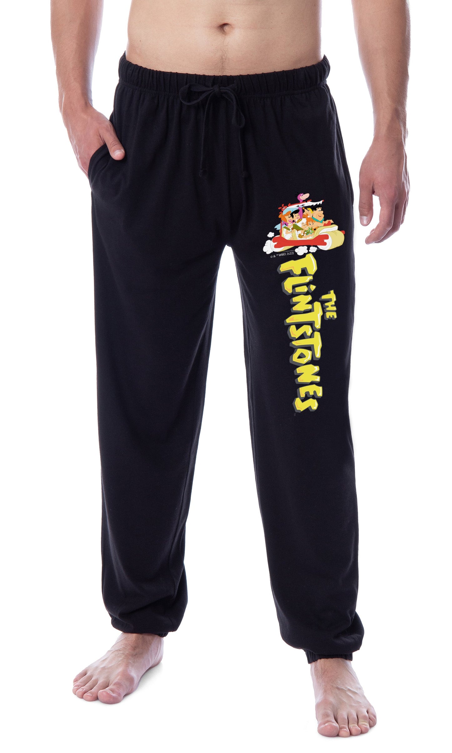 The Flintstones Mens' Vintage Cartoon Characters Sleep Jogger Pajama Pants