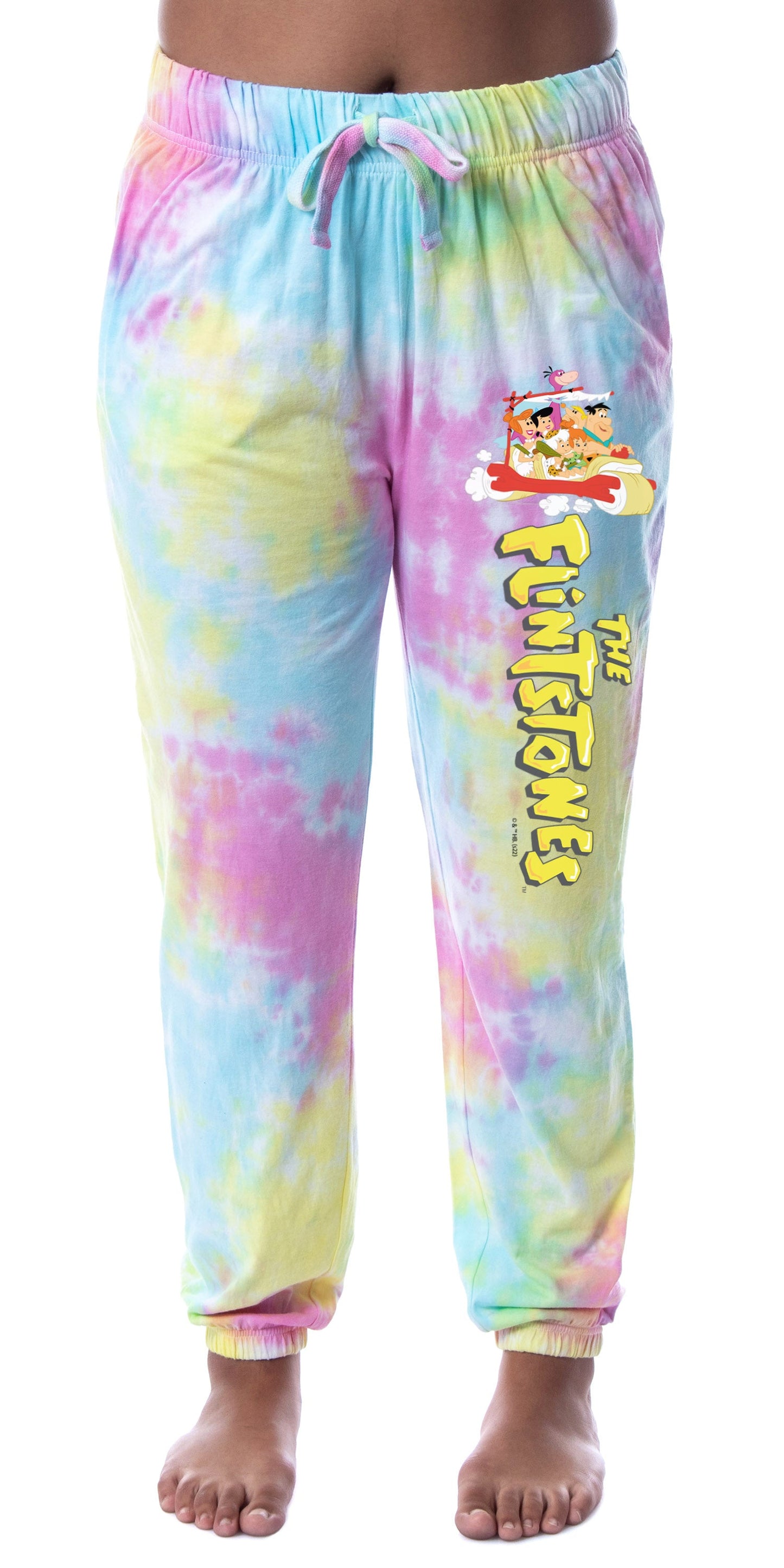 The Flintstones Women's Vintage Cartoon Characters Sleep Jogger Pajama Pants