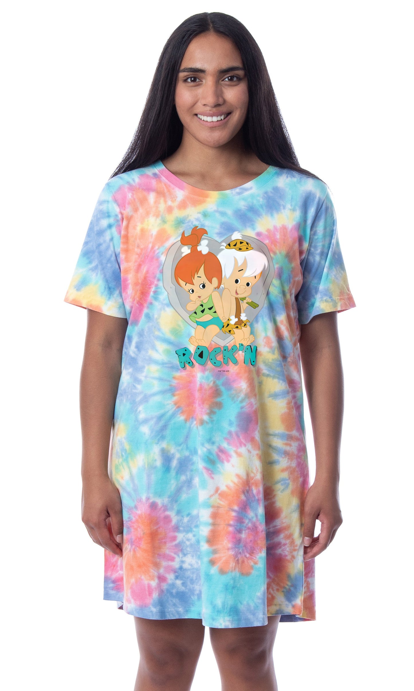 The Flintstones 1985 Womens' Pebbles Bamm-Bamm Nightgown Sleep Pajama
