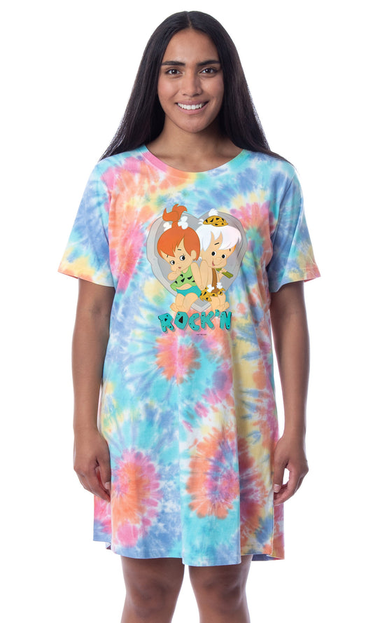 The Flintstones 1985 Womens' Pebbles Bamm-Bamm Nightgown Sleep Pajama