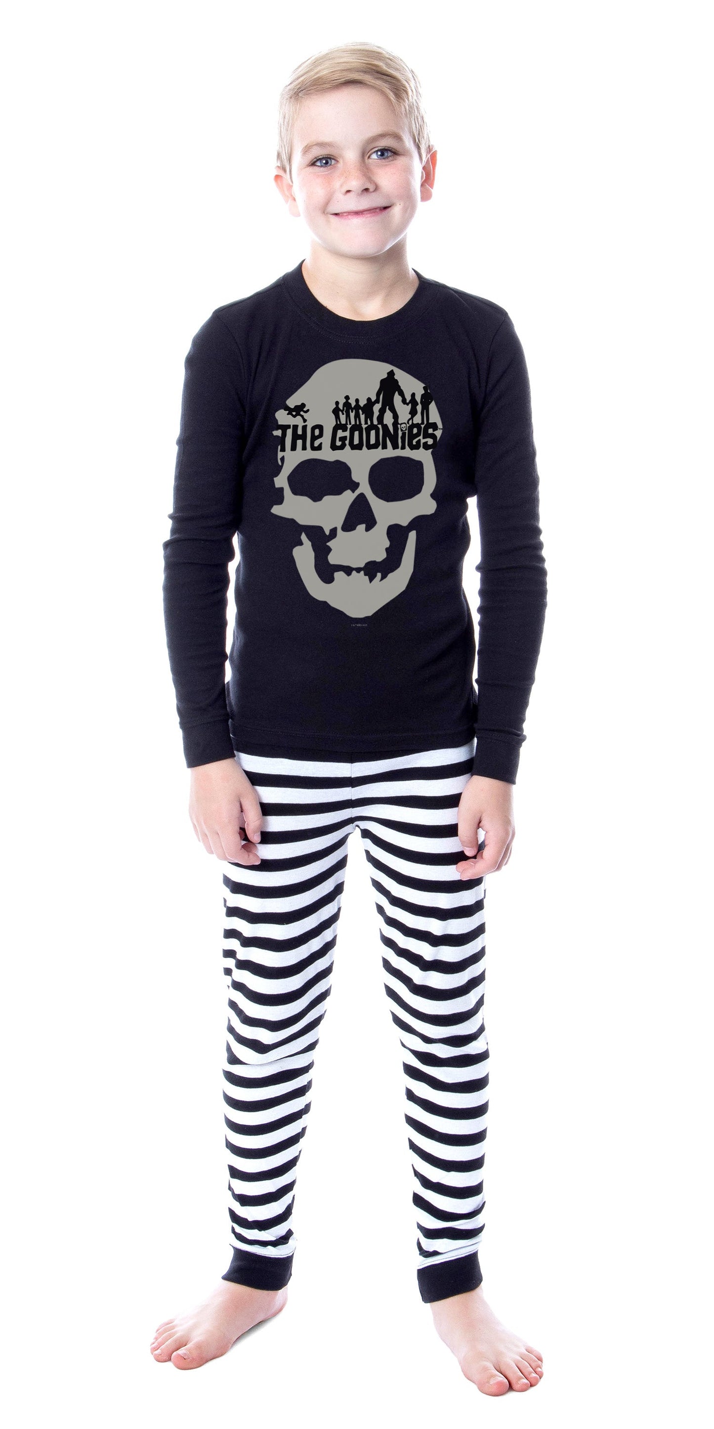 The Goonies Skull Logo Cotton Matching Family Pajama Set For Adults And Kids