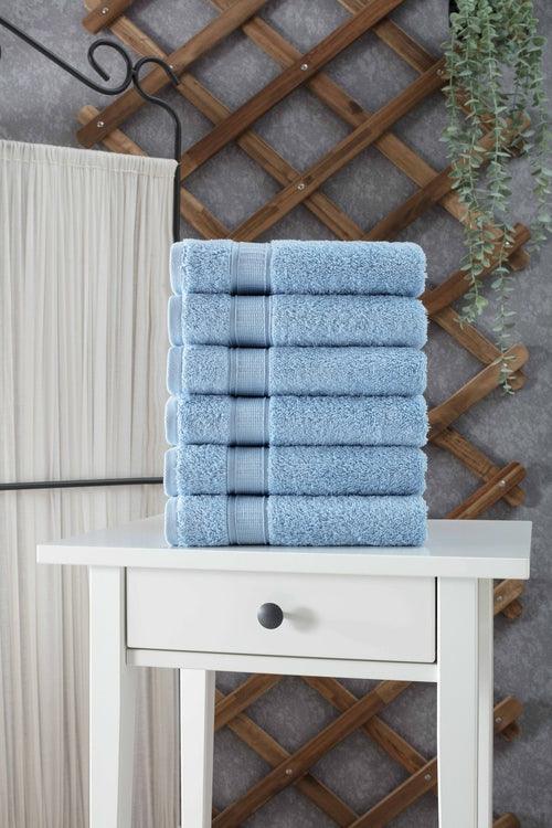 Turkish Cotton Hand Towel Set of 6 - zoter Shop