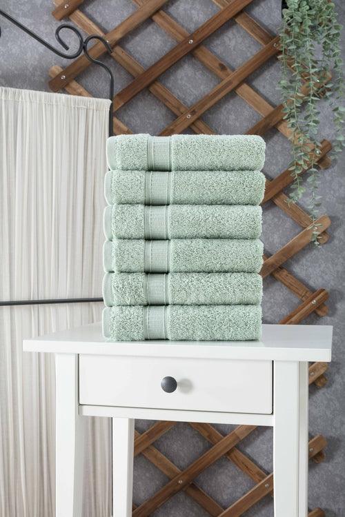 Turkish Cotton Hand Towel Set of 6 - zoter Shop