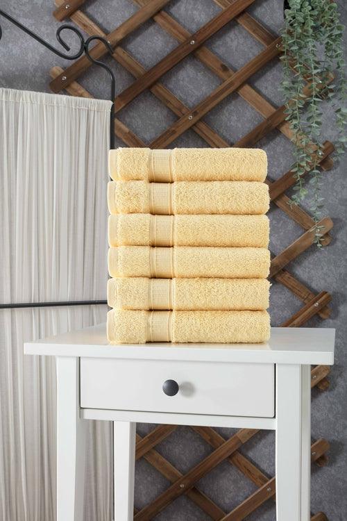 Turkish Cotton Hand Towel Set of 6 - zoter Shop