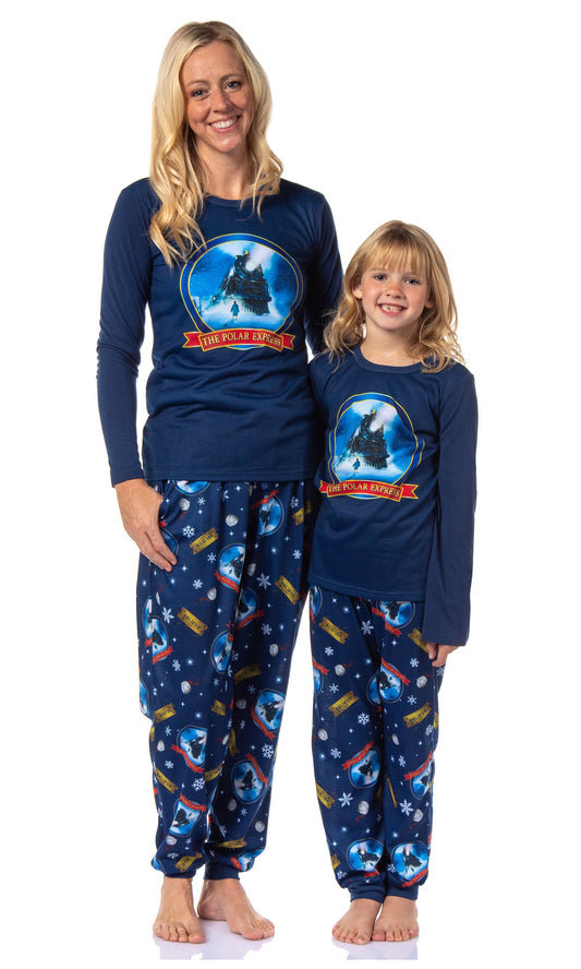 The Polar Express Womens' Train Movie Film Sleep Jogger Pajama Set