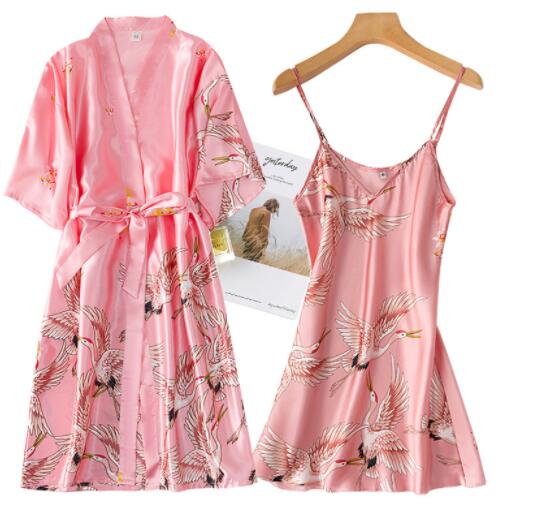 "Eagle Wing's Robe" 2 Piece Robe & Nightgown Set