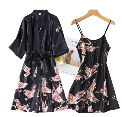 "Eagle Wing's Robe" 2 Piece Robe & Nightgown Set