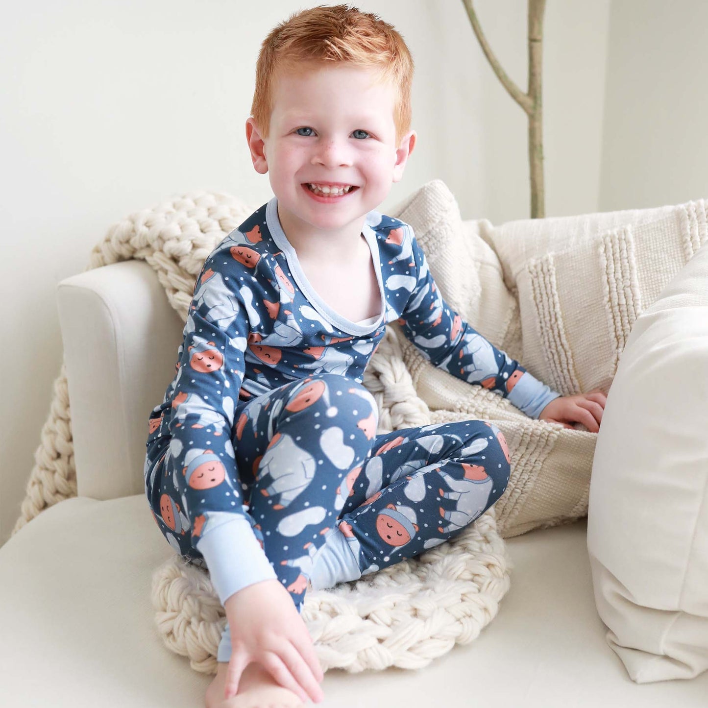 Bearly Asleep Two Piece Pajama Set