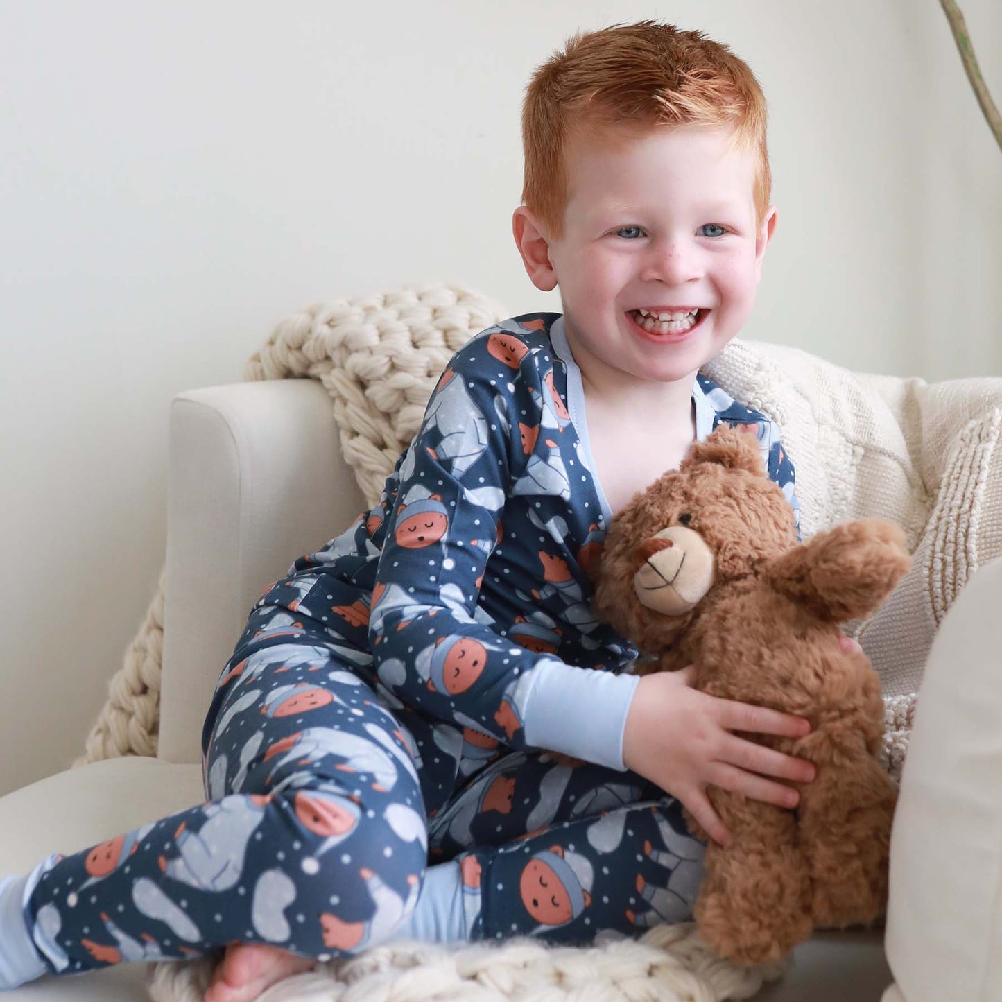 Bearly Asleep Two Piece Pajama Set