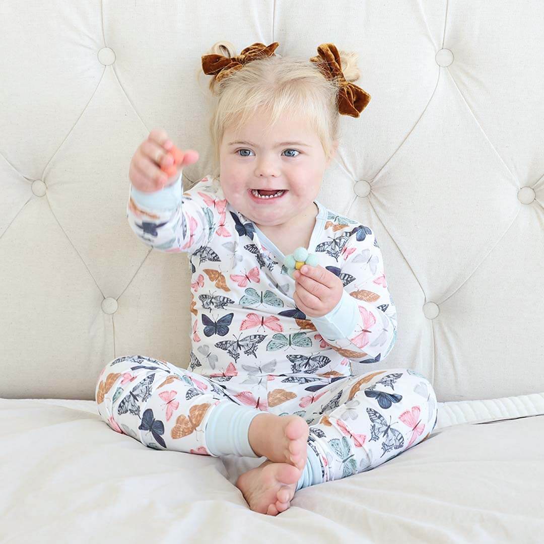 Bentley's Butterfly Two Piece Pajama Set
