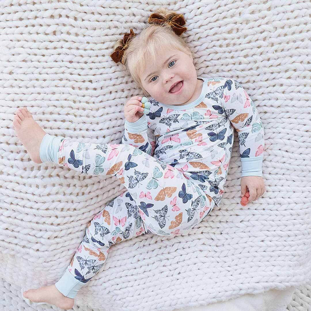 Bentley's Butterfly Two Piece Pajama Set