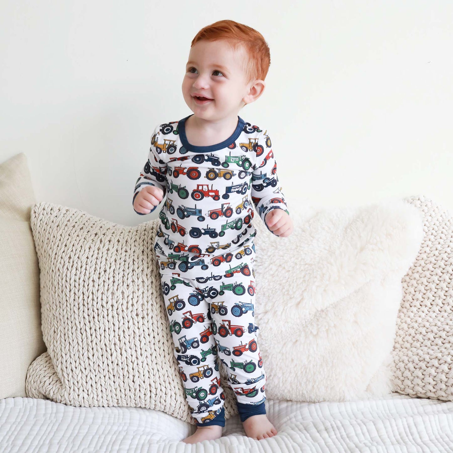 Tiny Tractors Two Piece Pajama Set