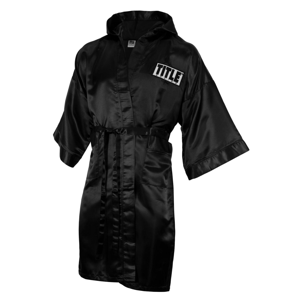 color:Black::TITLE Boxing Full Length Robe