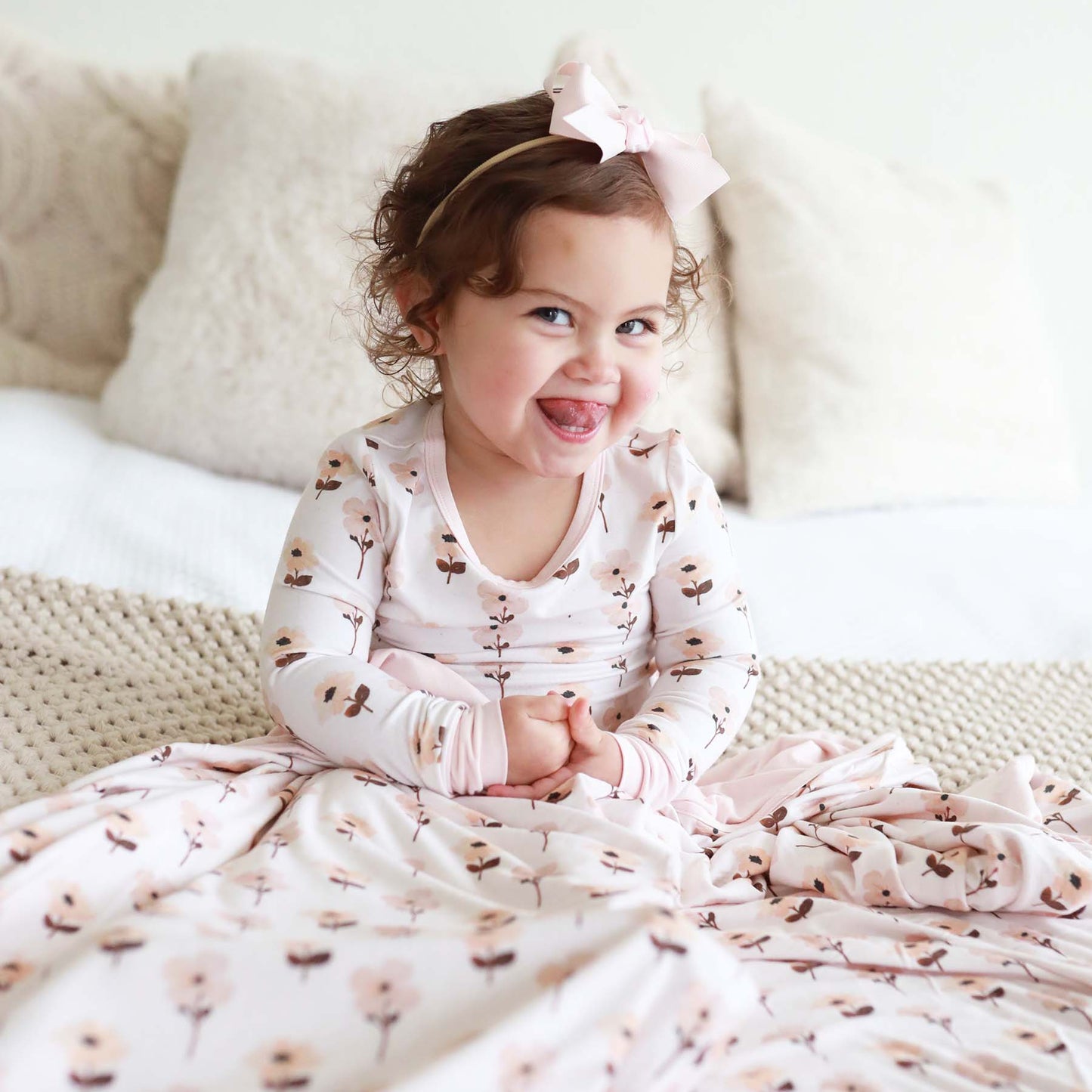 Vera's Vintage Floral Two Piece Pajama Set