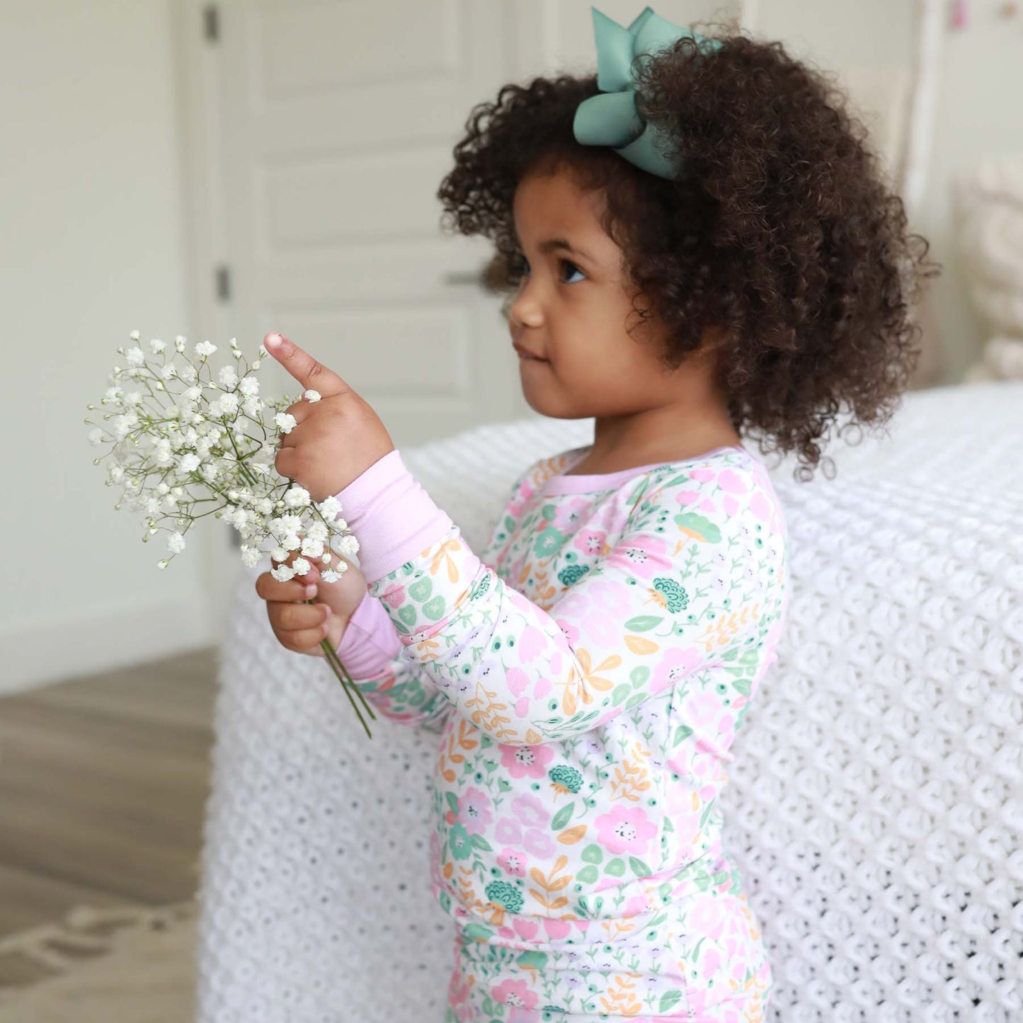 Willow's Whimsy Floral Two Piece Pajama Set