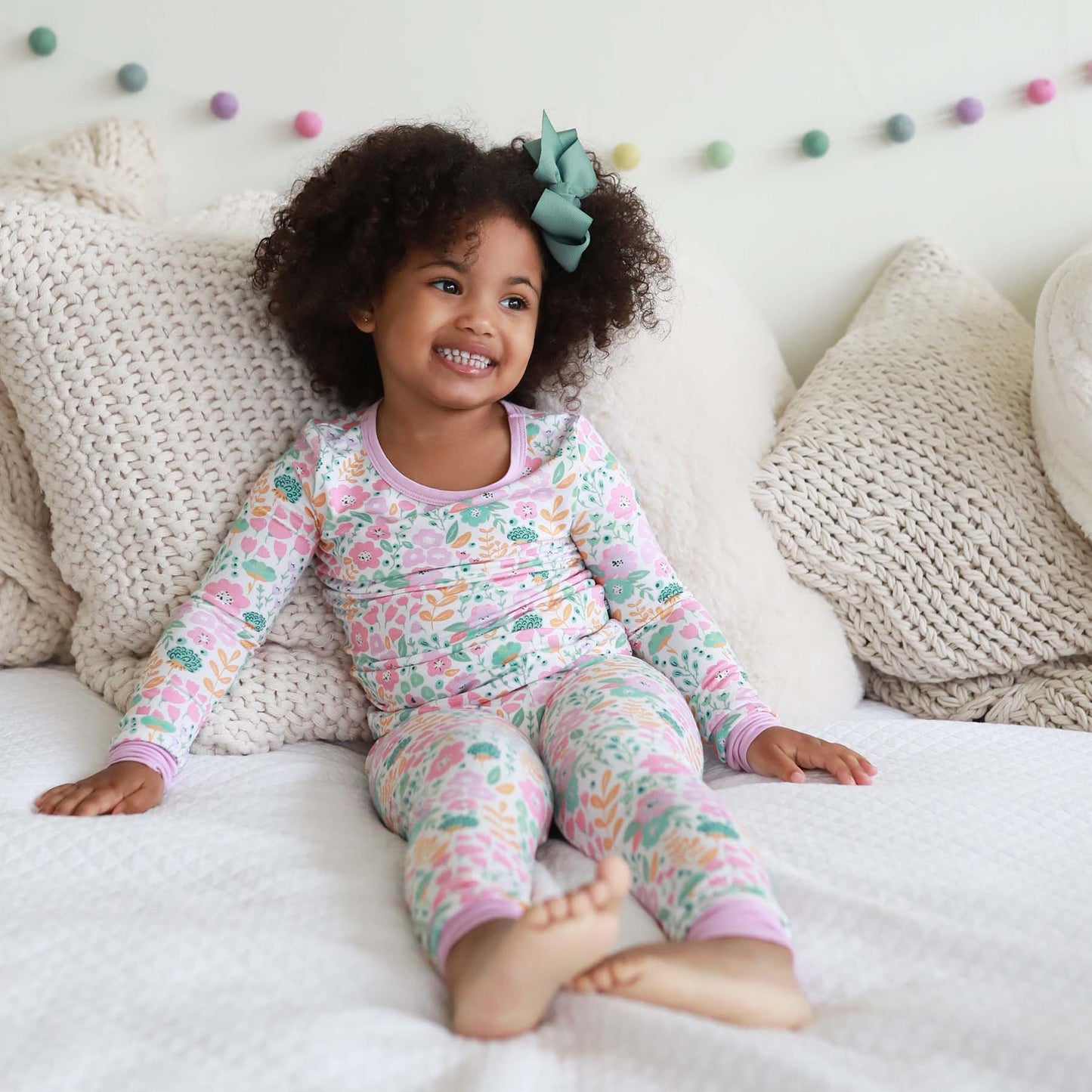 Willow's Whimsy Floral Two Piece Pajama Set