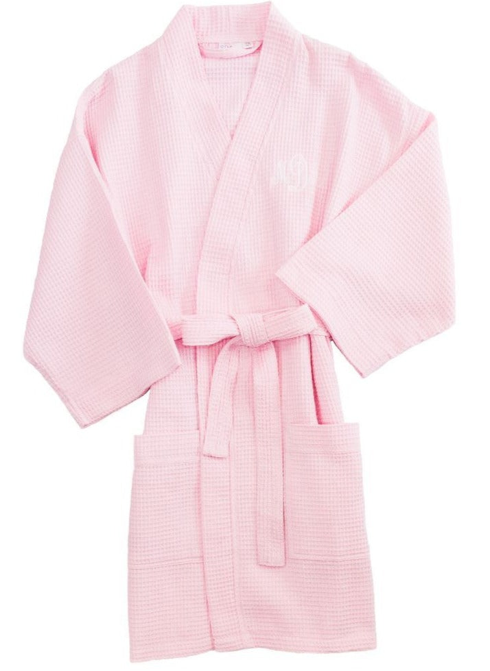 Women's Waffle Robe Robes Pendergrass Light Pink O/S